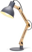 Lampada Da Tavolo Retro Con Braccio Snodato, Lampada Da Scrivania Vintage in Leg