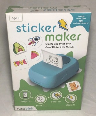 Hello Blink Sticker Marker Create & Print Your Own Stickers Portable 10031