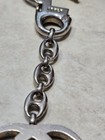 Vintage GUCCI Double G Key Chain Interlocking Emblem Bag Charm Silver Tone 80s — photo 8