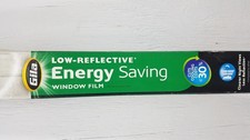 Gila Low-Reflective Energy Saving Window Film Covers 3 Windows 3ft x 14ft New
