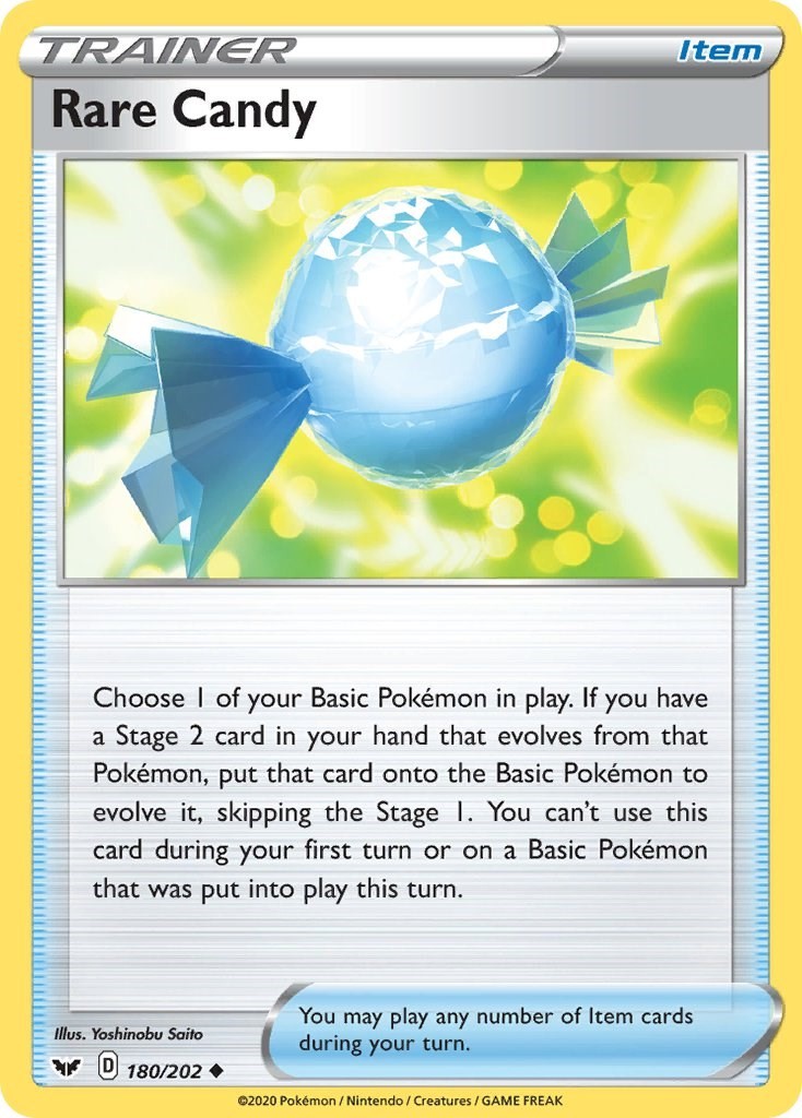 NM - Rare Candy SWSH01 - 180/202 SWSH01: Sword & Shield Base Set