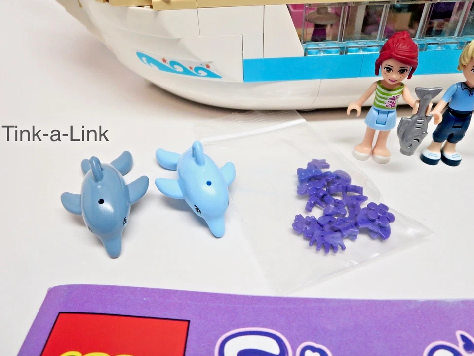 LEGO 41015 Dolphin Cruiser Yacht Friends Set Completo Seadoo Barco de Esquí Acuático Foto 4 de 4