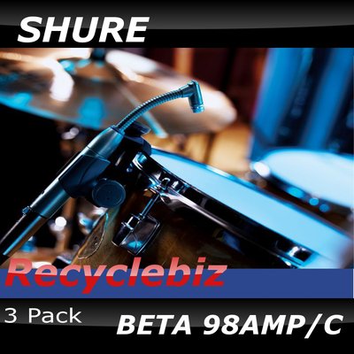 Shure Beta 98amp [3 PACK] Microphone 98 amp/c 98 Mic Free US 48 State Ship!