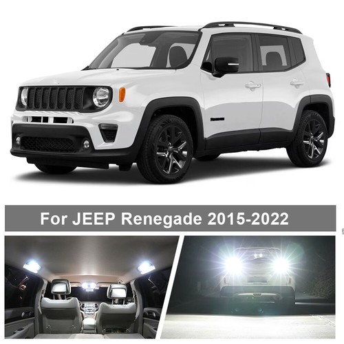 White Interior LED Lights Backup Reverse Bulbs for 2015-2022 Jeep Renegade