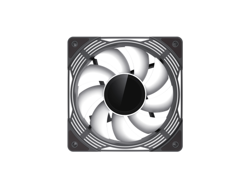 GAMEMAX KF300 BK, 120mm Black frame ARGB Fan 3 in 1 Kit, Along Includes Premium - Afbeelding 8 van 8