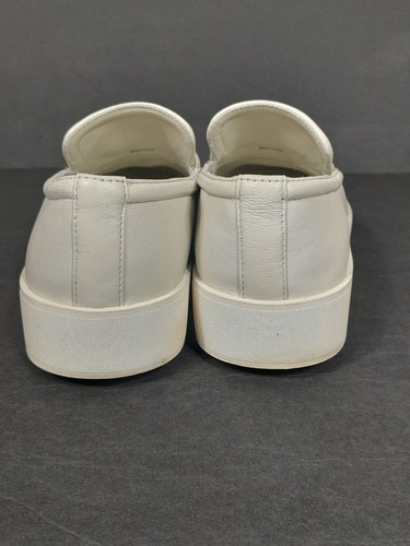 VINCE Ghita Off White Faux Leather Platform Penny Loafers Women SZ 8 - Picture 10 of 18