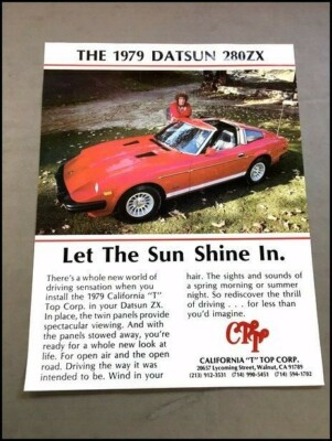 ユウ 1979 Datsun 280ZX California T Top Corp. 1-page Car Brochure