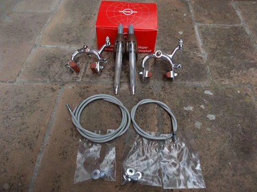 Weinmann Type 500 Nib  brakes and brake levers Vintage L'Eroica Set Pinze Leve