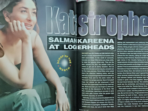 REVISTA DE CINE STARDUST JULIO 2007 MALLIKA, SHAHRUKH, SALMAN KAREENA, BIPASHA - Imagen 2 de 3