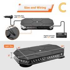 Led Emergency Strobe Rooftop Double Side Light Bar Traffic Advisor Flash Warning Led Emergency Strobe Rooftop Double Side Light Bar Traffic Advisor Flash Warning