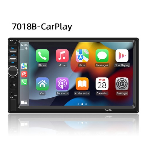 7" For Apple Carplay Android Car Stereo Radio MP5 Player Double 2DIN Bluetooth
