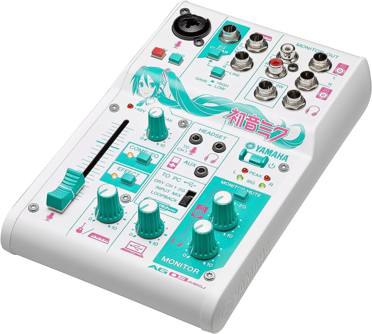 YAMAHA AG03-MIKU Hatsune Miku Webcasting Mixer 3-kanałowy