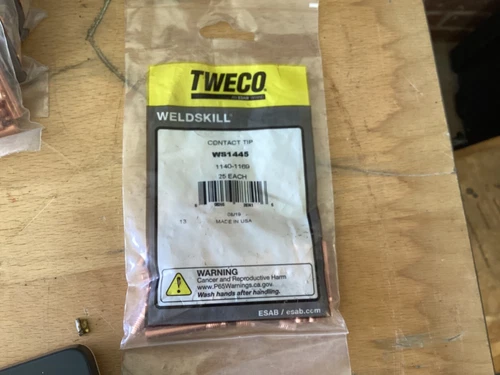 Genuine Tweco 1140-1169 WeldSkill Contact Tips (045) WS14-45, (25 Pack)