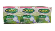 Polident 3 Minute Denture Tablets, 28 Ct 6 Packs Exp 02/28/27