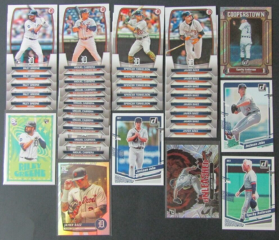 TIGERS　BASEBALL　2023 2023 MLB Baseball Team Lot of 45 TIGERS Bowman, Topps , Donruss