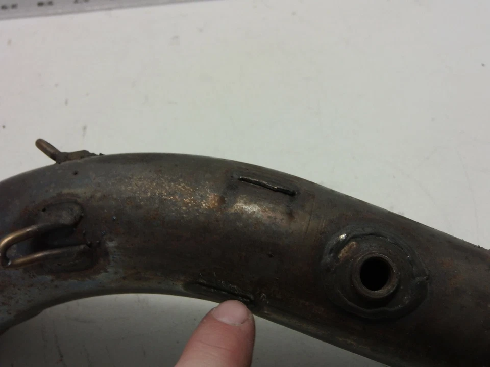 Cabezal tubo medio escape trasero Ducati Panigale 1199S 2013 Foto 2 de 4