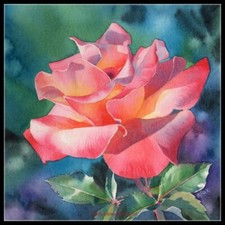 Counted Cross Stitch Kits Needlework Crafts Embroidery DIY-Watercolor Flowers 1