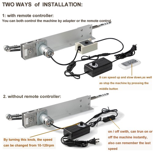 12V 24V Reciprocating Motor Cycling Electric Linear Motion Actuator 150mm Stroke - Picture 9 of 25