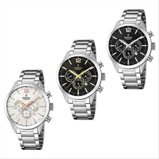 FESTINA Timeless F20343 Steel Case and Strap Date Chronorgafo Men's Watch