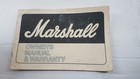 80's MARSHALL JCM 800 AMP / 4010 OWNERS MANUAL