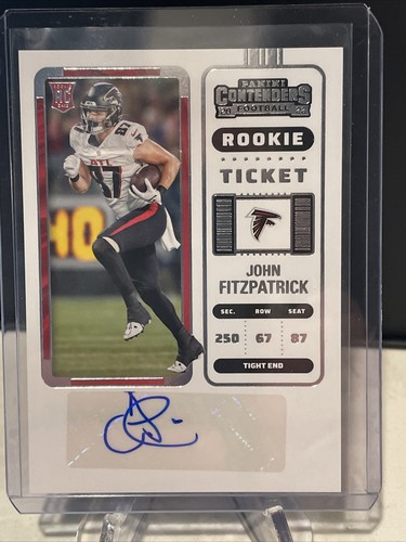 2022 Contenders John Fitzpatrick Rookie Ticket Auto  #249 Falcons - Picture 1 of 2