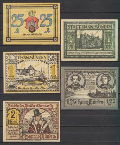 Hann. Münden - city - 5x emergency money - L 560.2 - G/M 578.1 - complete Set - Picture 1 of 1