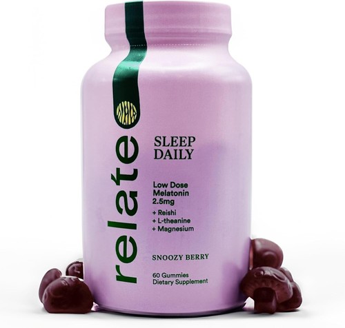 RELATE SLEEP DAILY GUMMIES MUSHROOM INFUSED SLEEP SUPPORT W/ LOW-DOSE MELATONIN - Picture 5 of 5