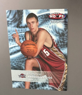 2005-06 Hoops Basketball Card #148 Martynas Andriuskevicius Rookie