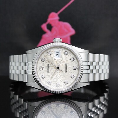 Rolex Datejust Stahl/Weißgold Ref: 16234 mit Rolex Box & Papiere von 1996