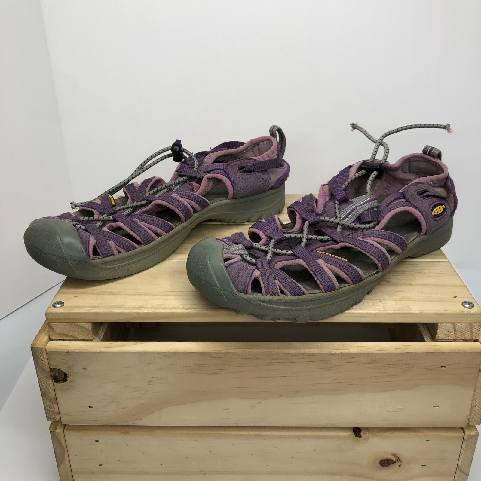 Keen donna taglia 7 scarpe impermeabili da trekking trail lago viola vedi foto