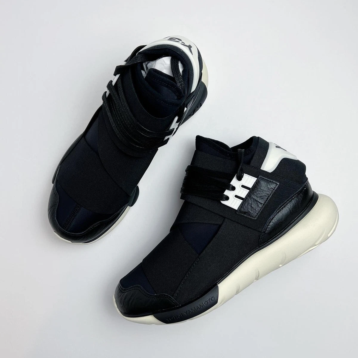 Adidas Y-3 Qasa High Black White Brand New Free Shipping B35673 Yohji  Yamamoto