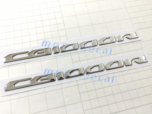 Raised 3D Emblem Chrome Silver Decal For CB CB1000R Tank Fairing Sticker Bling - Picture 2 of 5