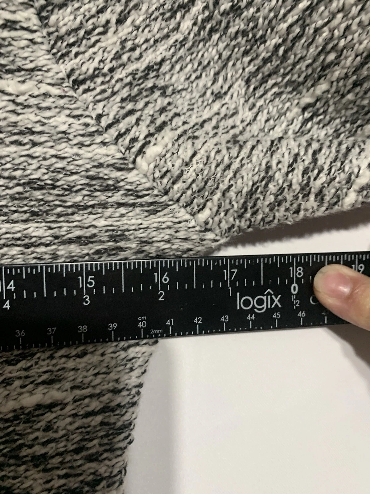 VETEMENTS Felpa donna J Crew grigia con cappuccio e zip intera taglia XS tasche