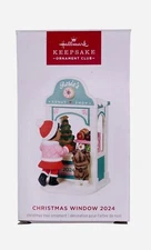 2024 HALLMARK Christmas Window Rosie's Donut Shop KOC Club Keepsake Ornament New