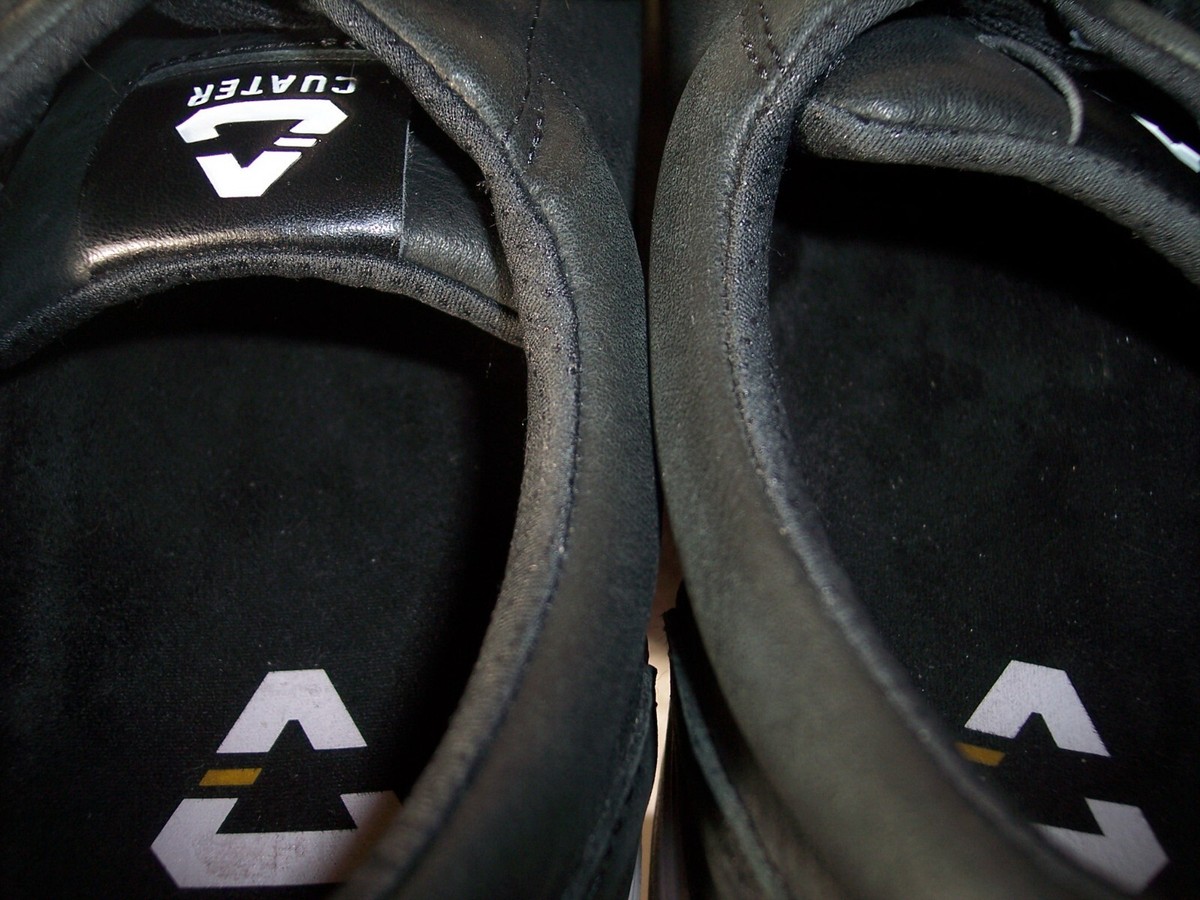 Cuater The Wildcard sz 12 Black Leather Spikeless Golf Shoes 