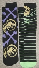 Jurassic Park Socks 2 pair pack Loot Crate new unused loose world