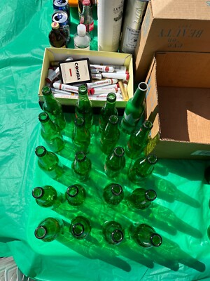 I..W.HARPERパブミラー Heinekenポスター 3点セット Heineken Half Pint Glass With Gold Rim Green Hops Design and