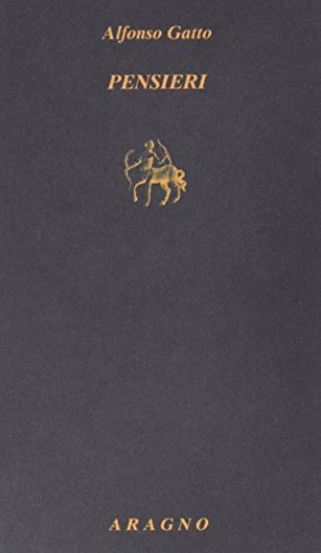 9788884198242 Pensieri - Alfonso Gatto