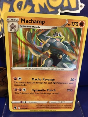 machamp stage 2 pokemon card value Machamp HP180 2023 *Collectible Holo Card 068/165