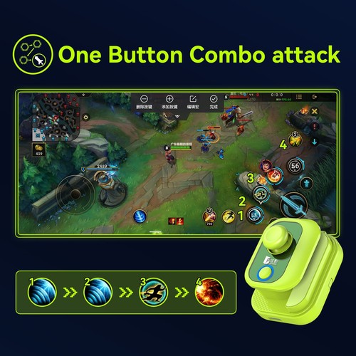 Mini Gamepad Game Controller Handle Remote Joystick For Android IOS Tablet AU - Afbeelding 4 van 13