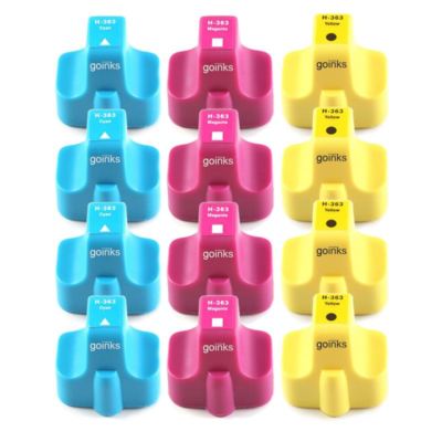 RINKLEE 12 Compatible 363 Cartouches d'encre Remplacement pour HP Photosmart C7280 C8180 C5180 C6180 C6280 C7180 3310 3210 3110 8250 D6160 D7160 D7260 D7460