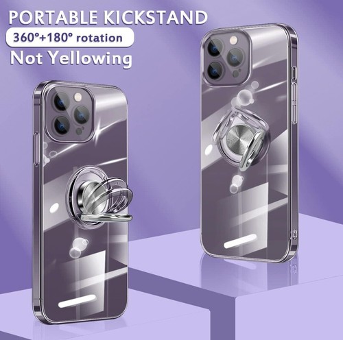 Étui Pour IPHONE 16PROMAX / 16PLUS/15/14/13 Transparent Chocs Bague Gel Coque - Photo 7 sur 12