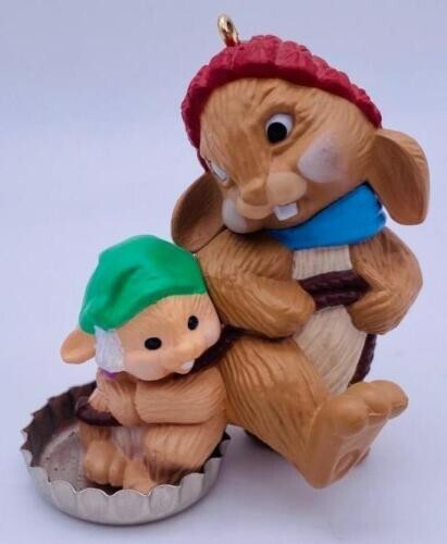 Hallmark Keepsake Ornament Bottlecap Fun Bunnies 1985 