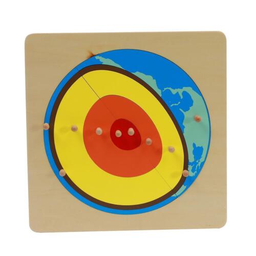 Wooden puzzle playing Toy, to Learn about the Earth Interior - Picture 1 of 5