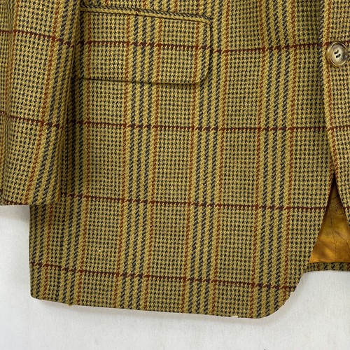 Magee Tweed Jacket Mens 40R Green Check Wool Sports Hacking Hunting Blazer - Picture 10 of 19