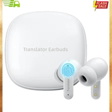 ANFIER M3 Offline AI Translator Earbuds Support 144 Languages & Accents Trans...