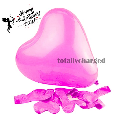 25 -100 Heart I Love You Balloons Valentines Day Romantic Baloons His Her Gifts - Picture 10 of 13