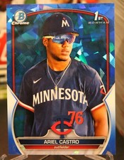 Ariel Castro 2023 Bowman Chrome Sapphire Edition 1st Twins Prospect Rookie SP