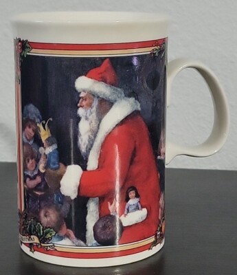 Dunoon Christmas Wishes Santa Claus Mug Made in Scotland Stoneware 