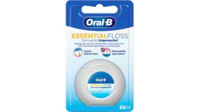 Oral B Essential Floss Zahnseide ungewachst neutral 50m 1 Packung